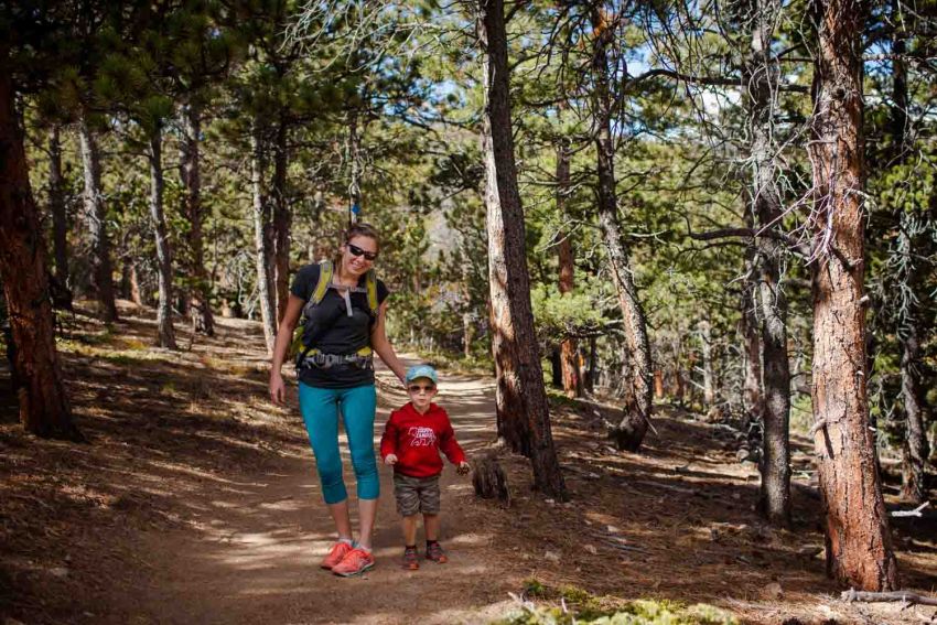 hiking at Caribou Ranch
