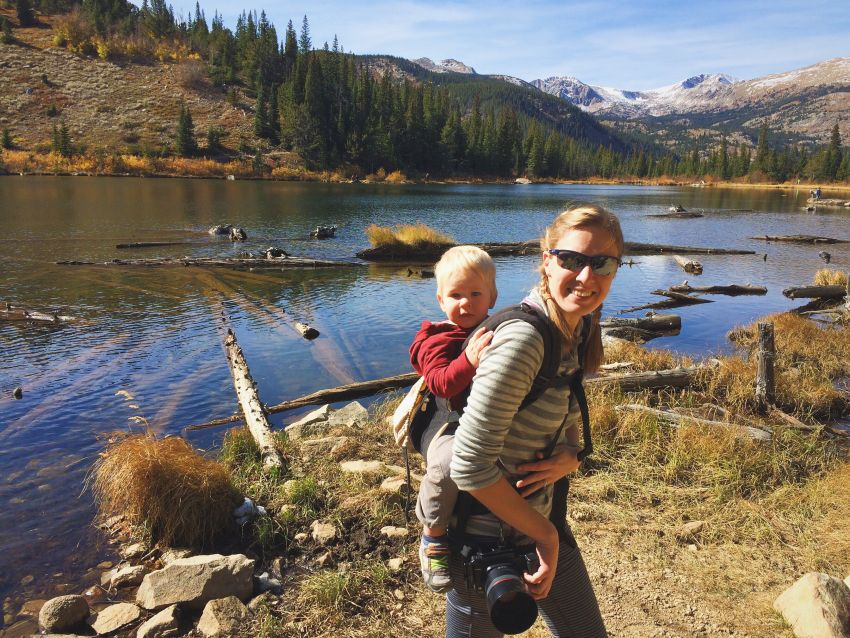 hiking with toddler at lost lake