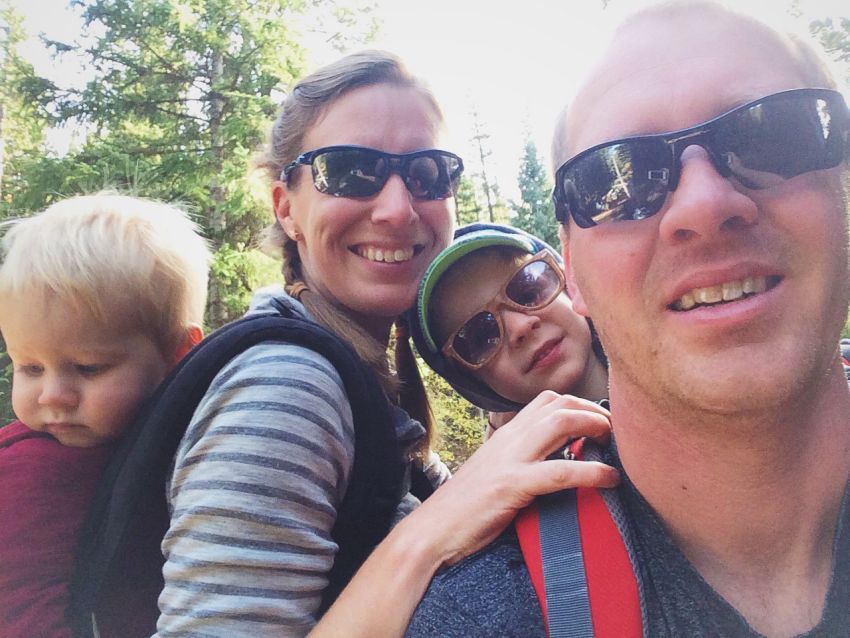 family hike at lost lake colorado